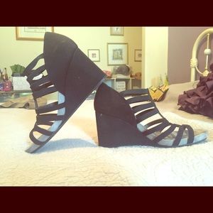 Black Wedge Shoes